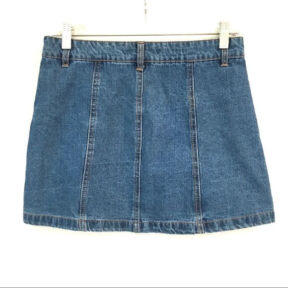 Forever 21 button front denim miniskirt 27 - Picture 4 of 7